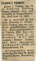 Teskey, Elmer J.